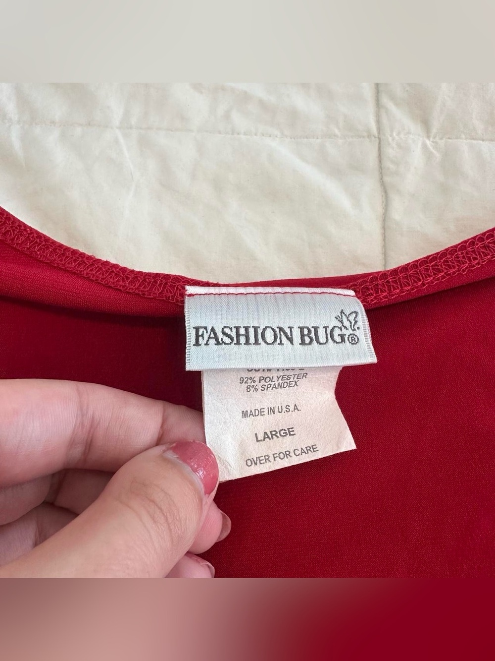 Y2K Fashion Bug Red Long Sleeve Top - Picture 3 of 8